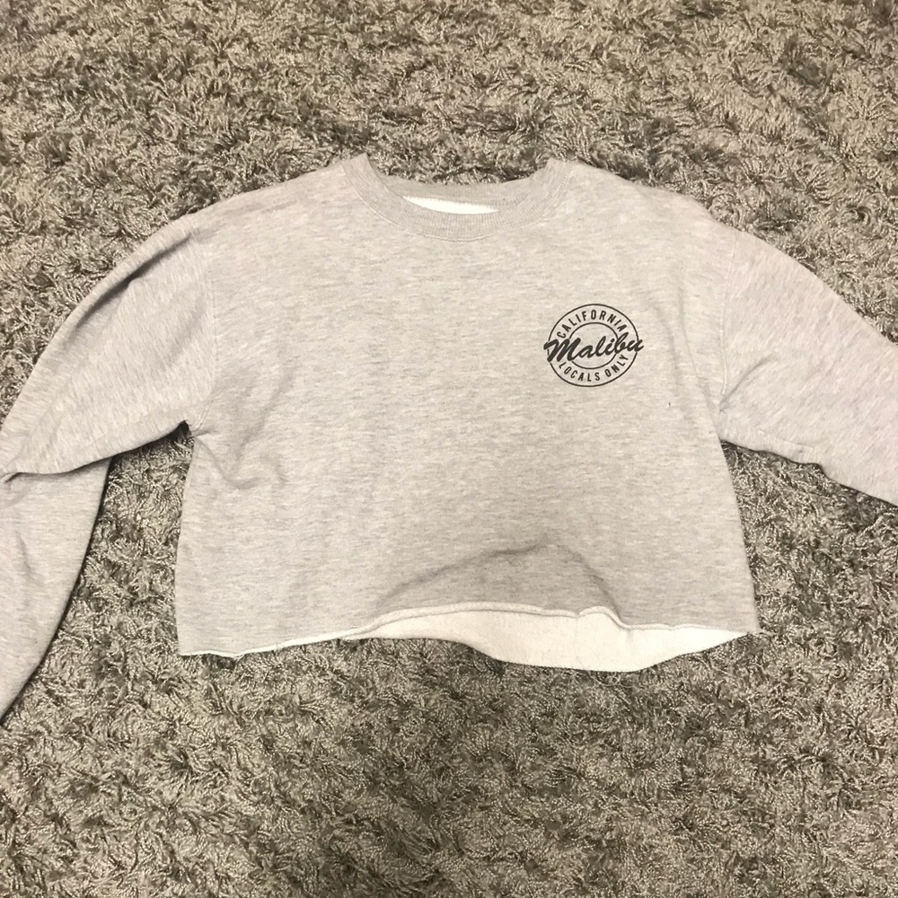 brandy melville cropped sweatshirt